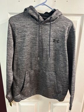 Under Armour Men's Heather Charcoal Hooded Pullover